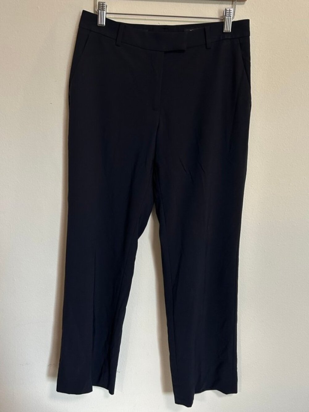 Brooks Brothers Caroline Fit Tollegno 1900 Navy Blue Straight Leg Pants Sz 4 EUC